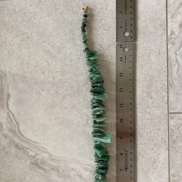 Chunky green aventurine necklace - Picture 4 of 5